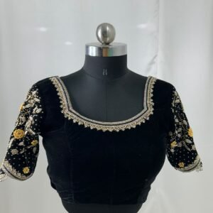 Antique Gold Zardozi Handwork Blouse